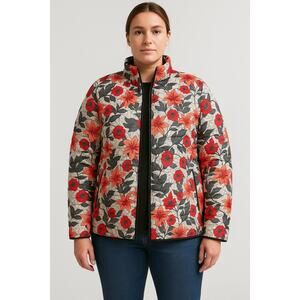 Columbia Women’s White Out™ Insulated Puffer Jacket Floral Print 3X NWT